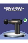 Sporcu Kas Masaj Tabancası 6 Kademe Güçlü Titreşim 4 Başlık Şarjlı Masaj Aleti