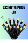 Su Geçirmez Pil Çalışan LED Perde Işık – İç ve Dış Mekan
