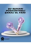 Su Sisi Püskürtmeli Taşınabilir El Fanı – Çocuk ve Öğrencilere Uygun, Kamp ve Seyahat İç