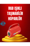 Suya Dayanıklı 20W RGB Hoparlör Bluetooth, USB, SD Kart ve AUX Girişli
