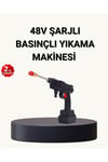 Taşınabilir Basınçlı Yıkama Makinesi – 5m Hortumlu, Köpük Şişeli, 48V Güçlü