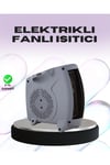 Taşınabilir Fanlı Isıtıcı Elektrikli Termik Korumalı Oda Isıtıcı