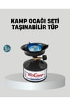 Taşınabilir Kamp Ocağı Seti Pişirme Alanı Ayarlanabilir Alev