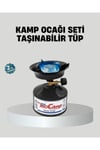 Taşınabilir Kamp Ocağı Seti Pişirme Alanı Ayarlanabilir Alev