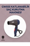 Taşınabilir Katlanabilir Saç Kurutma Makinesi | 1500W Güç, 2 Hız Ayarı, Düşük Gürültü,