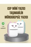Taşınabilir Mini Termal Yazıcı 200 DPI Bluetooth Bağlantılı