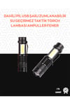 Taşınabilir Şarjlı LED Fener - 4 Modlu, 2000LM, Ayarlanabilir Odak