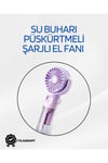 Taşınabilir Şarjlı Su Sisi Püskürtmeli Mini El Fanı – 4 Hız Ayarı, Tip-C Şarjlı, Sessiz