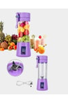 Taşınabilir USB Şarjlı Mini Smoothie Blender 380ml Çelik Bıçaklı Portatif