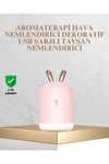 Tavşan Kulak Tasarımlı 200 ml USB Aroma Difüzör ve Hava Nemlendirici