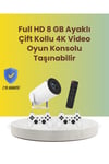 TÇift Kollu Tasarımlı Kablosuz Projeksiyon – 4K, 10.000 Oyun ve Smart App Desteği