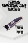 Tıraş Makinesi 4 Başlıklı Paslanmaz Çelik Bıçaklı Tüm Saç Tiplerine Uygun