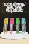 Tıraş Makinesi Renkli Dijital Göstergeli Epilasyon Öncesi Kısaltma Makinesi