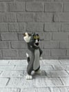 Tom Kedi Biblo 22 cm Hediyelik Dekoratif Ev Ofis Aksesuarı