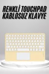 Touchpad Uyumlu Bluetooth Klavye Slim Kablosuz Wifi Q Klavye