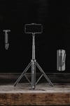 Tripod Kablosuz Bluetooth Bağlantılı Selfie Çubuğu 360 Derece Dönebilen