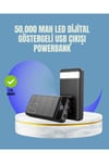 Tüm Cihazlarla Uyumlu 50.000 mAh Powerbank – Yüksek Kapasiteli, LED Gösterge ve Akıllı Koruma