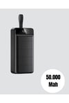 Tüm Cihazlarla Uyumlu 50.000 mAh Powerbank – Yüksek Kapasiteli, LED Gösterge ve Akıllı Koruma