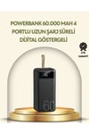 Tüm Cihazlarla Uyumlu LED Fenerli 4 Çıkışlı Powerbank