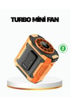 Turbo Mini Taşınabilir Fan – 100 Kademeli Dijital Hız Kontrolü ve Type-C Şarj (Kopya)