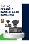 Üç Kameralı Araç Kamerası Full HD Gece Görüş G-Sensör