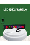 USB Girişli RGB LED Tabela Ayarlanabilir Parlaklık ve Kayan Yazı Özellikli