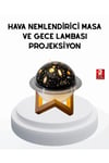 USB Mini Hava Nemlendirici ve Projeksiyon Lamba – Taşınabilir, Sessiz, Dekoratif Aromaterapi Cih
