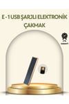 USB Şarjlı Alevsiz Elektronik Çakmak – Rüzgara Dayanıklı, Gazsız, Güvenli Kullanım