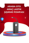 USB Şarjlı Kompakt Elektrikli Hava Kompresörü 3000 mAh