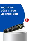 Uzun Pil Ömürlü LED Göstergeli Erkek Bakım Seti 5-in-1 Saç Sakal Tıraş Makinesi