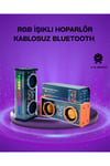 V9 Kablosuz Bluetooth Hoparlör – Canlı Renkli Işık ve Uzun Pil