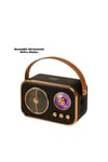 Vintage Bluetooth Radyo – TF Kart ve FM Destekli Taşınabilir Nostaljik Model