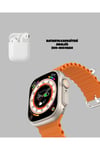 Watch 9 Max Akıllı Saat Kulaklık Seti Sağlık Takipli 45 mm Geniş Ekran