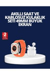 Watch 9 Max Akıllı Saat ve Kablosuz Kulaklık Seti 2 Kordonlu Sesli Görüşme Özellikli