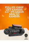 WiFi Destekli Araç Kamerası – 3 inç Ekran, 1080P Ön ve 720P İç Kamera