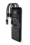 Wireless Powerbank 10000 Mah LED Ekranlı Dahili Kablolu Hızlı Şarj