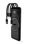 Wireless Powerbank 10000 Mah LED Ekranlı Dahili Kablolu Hızlı Şarj