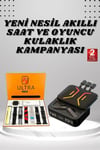 WIZARD Powerbank Kulaklık ve 7 Kordonlu Akıllı Saat Çoklu Şarj Girişi Bluetooth Bağlantılı
