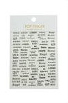 Yazılı Tattoo Dövme Sticker