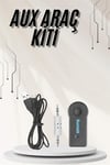 Yeni Nesil Bluetooth Aux Araç Kiti Siyah TV Tablet Telefon Araç Araba