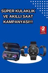 Yeni Nesil Kampanyası Bluetooth Bağlantılı Akıllı Saat ve Kablosuz Kulaklık Dijital Gösterge