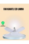 Yüksek Işık Güçlü LED Ampül 4 Kollu Katlanır Pervane Tasarım