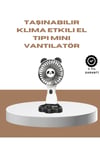 Yüksek Performanslı USB Mini Vantilatör – Panda Desenli