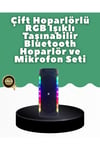 Yüksek Ses Güçlü Kablosuz Hoparlör Karaoke Mikrofonlu
