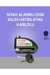 Yüksek Sesli 110dB Çelik Disk Kilidi Su Geçirmez