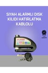 Yüksek Sesli 110dB Çelik Disk Kilidi Su Geçirmez
