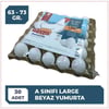 YUMURTA TÜREM BEYAZ 30LU LARGE*10