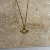Gezegen Minimal Gold Kolye