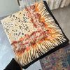 Kiremit Leopar 60X60 İpeksi Fular