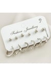 12 Adet Metal Top Ezme Halka Küpe 1,5 cm